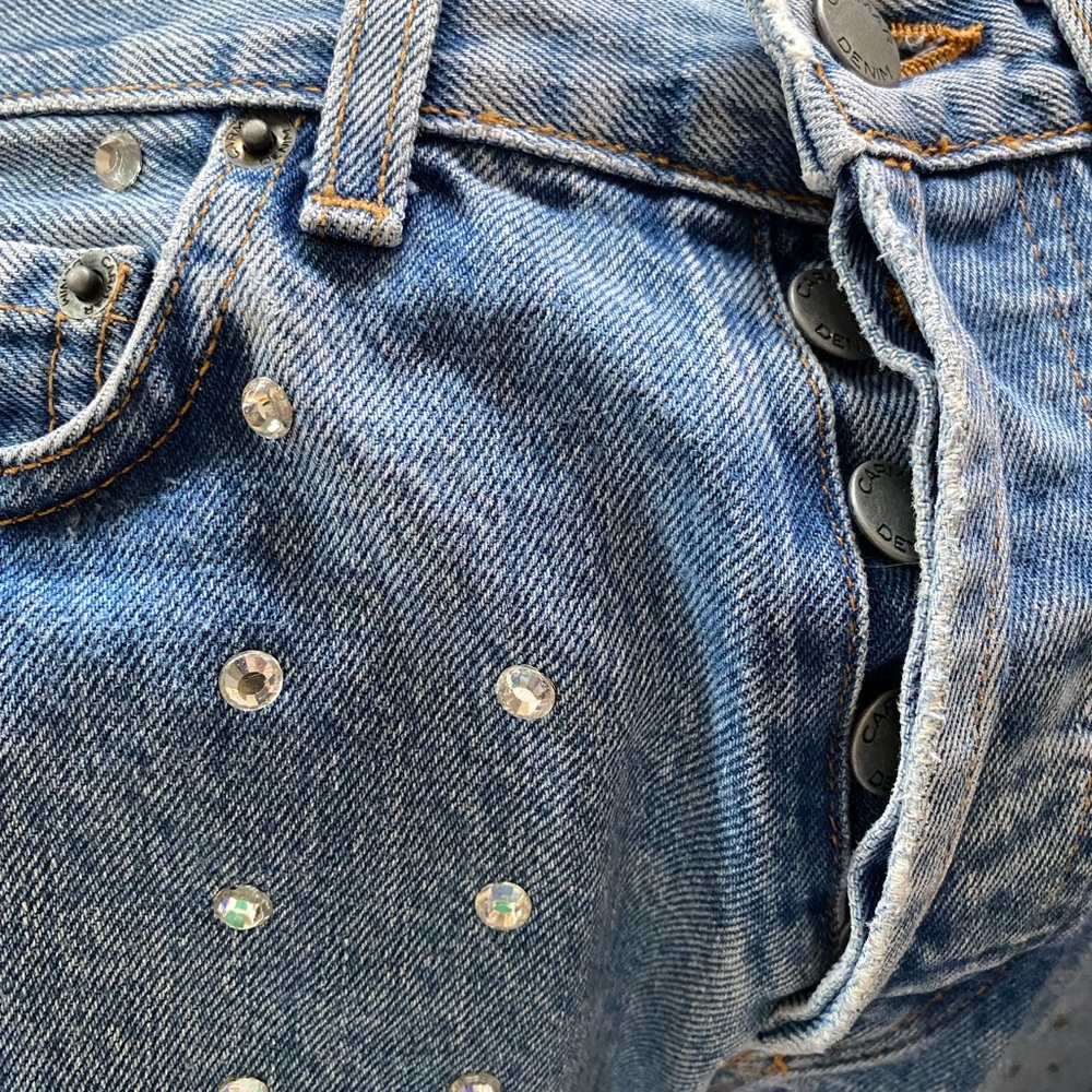Carmar Distressed Rhinestone Jeans - Picture 11 of 11